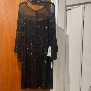 Black Sequin Dress size 16